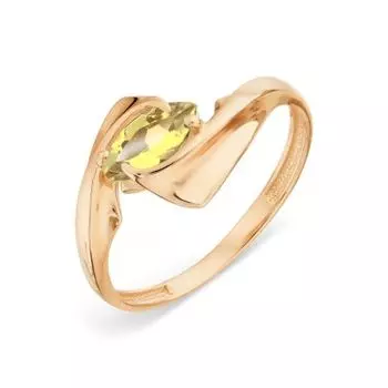 Кольцо с цитрином Линии Любви