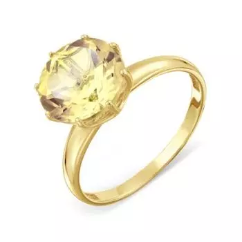 Кольцо с цитрином Линии Любви