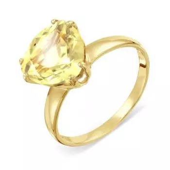 Кольцо с цитрином Линии Любви