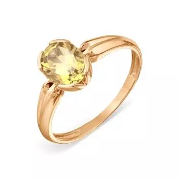 Кольцо с цитрином Линии Любви