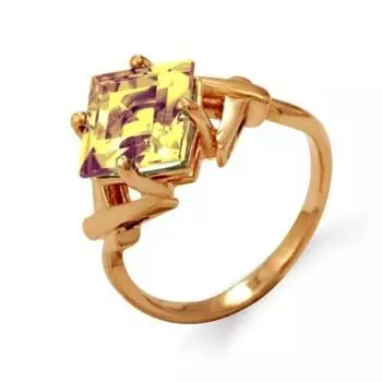 Кольцо с цитрином Линии Любви