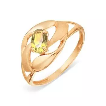 Кольцо с цитрином Линии Любви
