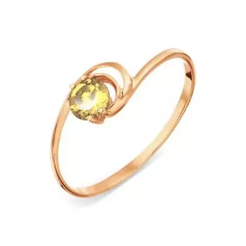 Кольцо с цитрином Линии Любви