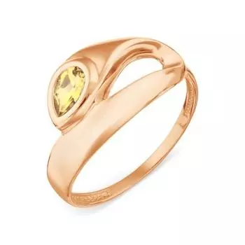 Кольцо с цитрином Линии Любви