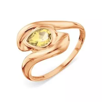 Кольцо с цитрином Линии Любви