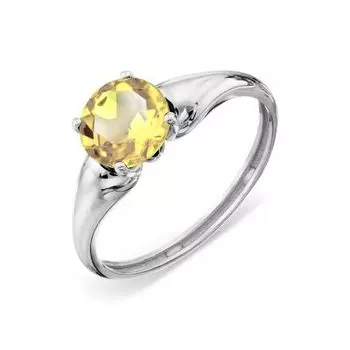 Кольцо с цитрином Линии Любви