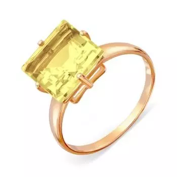 Кольцо с цитрином Линии Любви