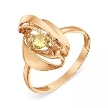 Кольцо с цитрином Линии Любви