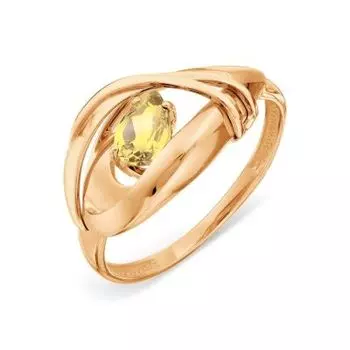 Кольцо с цитрином Линии Любви