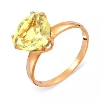 Кольцо с цитрином Линии Любви