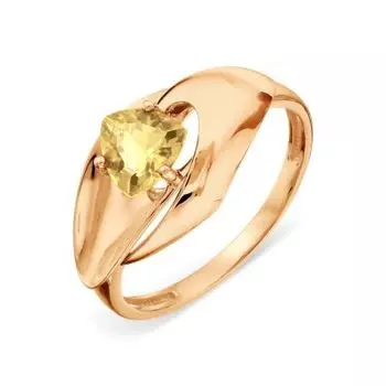Кольцо с цитрином Линии Любви
