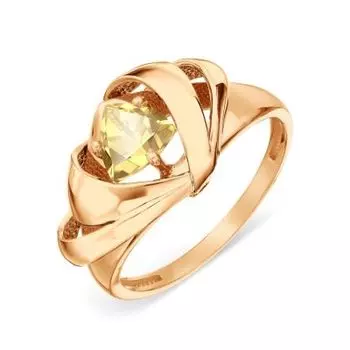 Кольцо с цитрином Линии Любви
