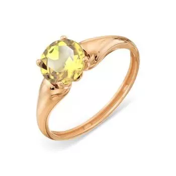 Кольцо с цитрином Линии Любви