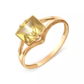 Кольцо с цитрином Линии Любви