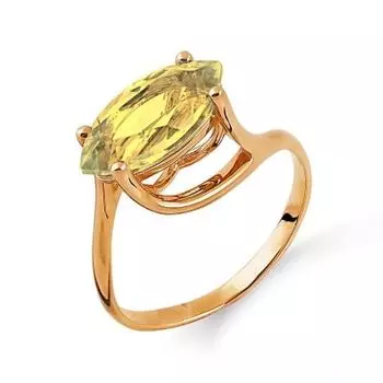 Кольцо с цитрином Линии Любви