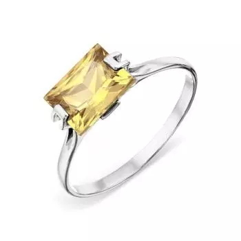 Кольцо с цитрином Линии Любви