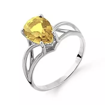 Кольцо с цитрином Линии Любви