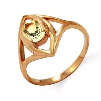 Кольцо с цитрином Линии Любви