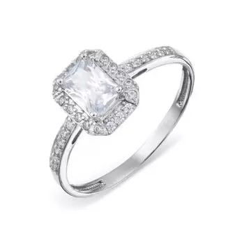 Кольцо с фианитами Линии Любви