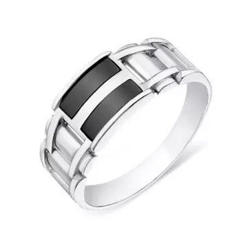 Кольцо с фианитами Линии Любви