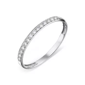 Кольцо с фианитами Линии Любви