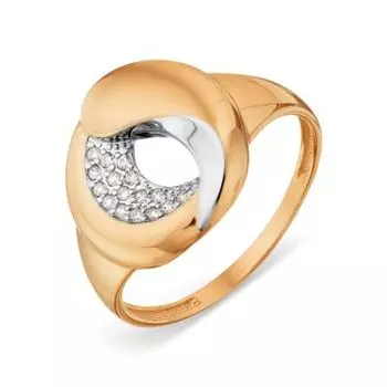 Кольцо с фианитами Линии Любви