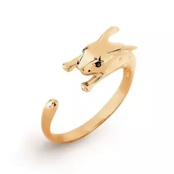 Кольцо с фианитами Линии Любви