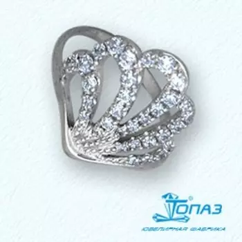 Кольцо с фианитами Линии Любви