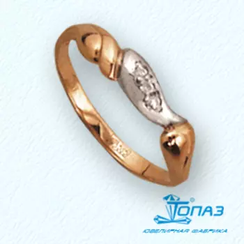 Кольцо с фианитами Линии Любви