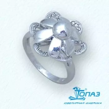 Кольцо с фианитами Линии Любви