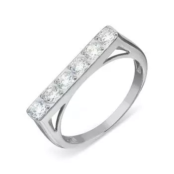 Кольцо с фианитами Линии Любви