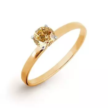 Кольцо с фианитами Premium Линии Любви