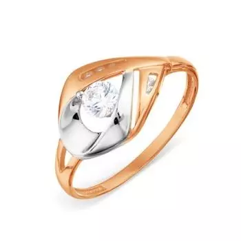 Кольцо с фианитами Premium Линии Любви