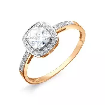 Кольцо с фианитами Premium Линии Любви