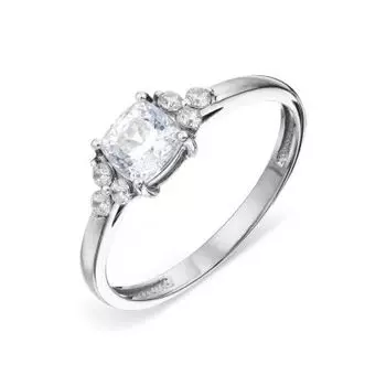 Кольцо с фианитами Premium Линии Любви