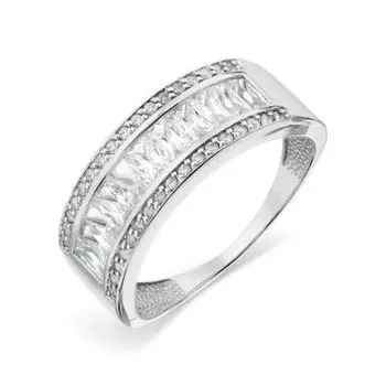Кольцо с фианитами Premium Линии Любви