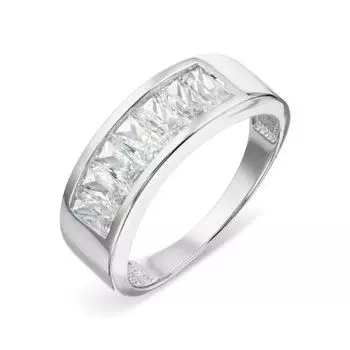 Кольцо с фианитами Premium Линии Любви