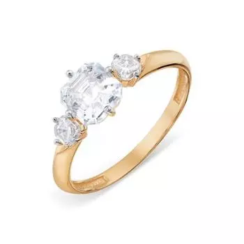 Кольцо с фианитами Premiums Линии Любви