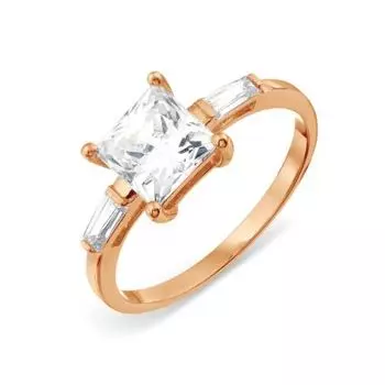 Кольцо с фианитами Premiums Линии Любви