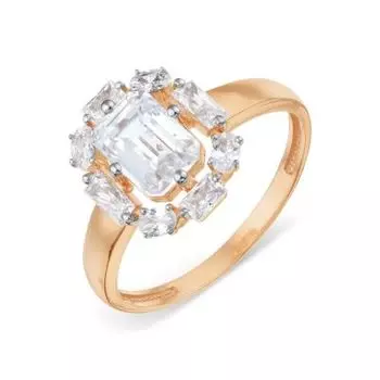 Кольцо с фианитами Premium Линии Любви