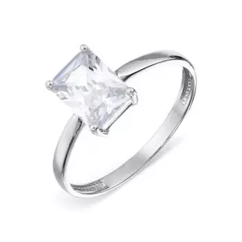 Кольцо с фианитом Линии Любви