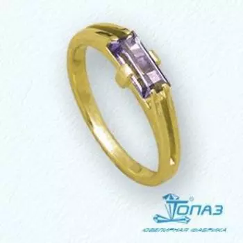 Кольцо с фианитом Линии Любви