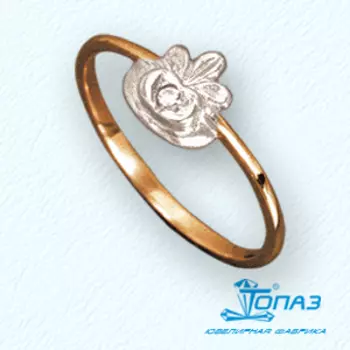 Кольцо с фианитом Линии Любви