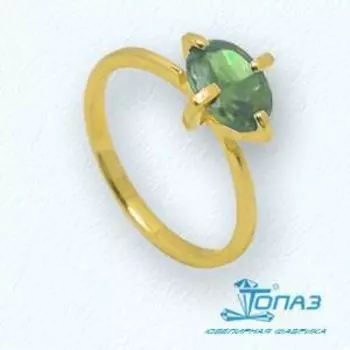 Кольцо с фианитом Линии Любви