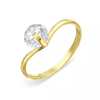 Кольцо с фианитом Premium Линии Любви