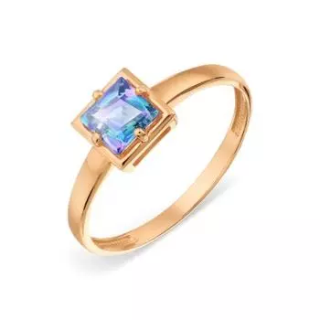 Кольцо с фианитом Premium Линии Любви