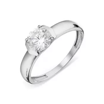 Кольцо с фианитом Premium Линии Любви