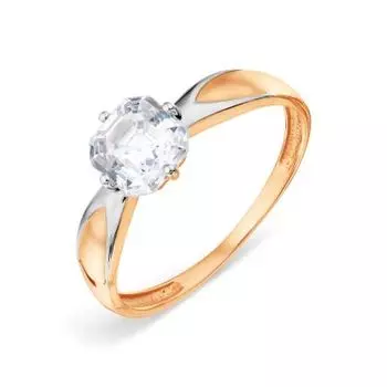 Кольцо с фианитом Premium Линии Любви