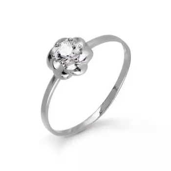 Кольцо с фианитом Premium Линии Любви