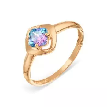 Кольцо с фианитом Premium Линии Любви